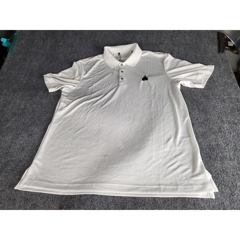 Disneyland Adidas Performance Polo Mens L Magic Kingdom Golf Shirt Dry Fit Sport